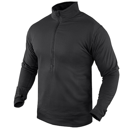 Condor Outdoor Products BASE II ZIP PULLOVER, BLACK, M 603-002-M